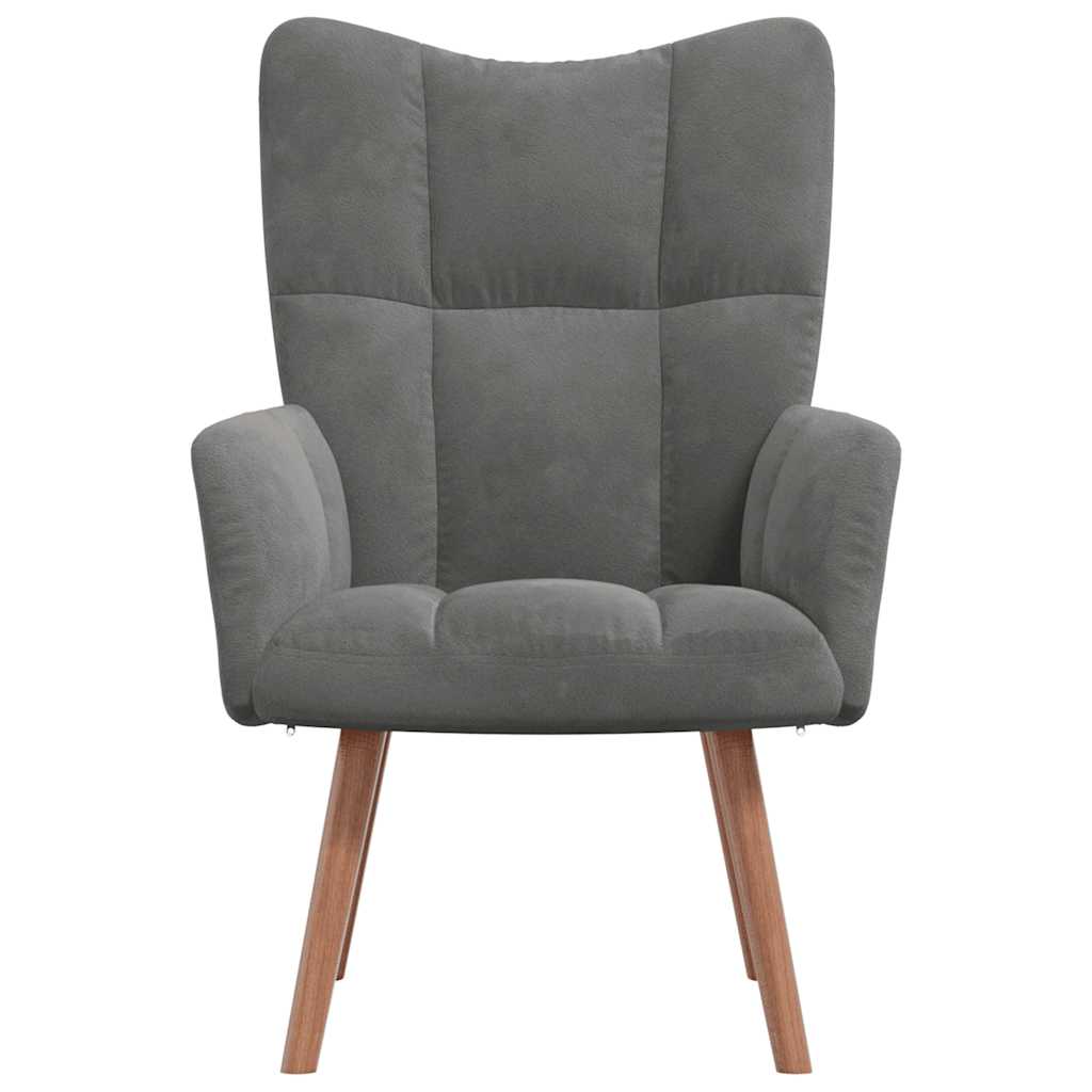 vidaXL Relaxsessel Dunkelgrau Samt