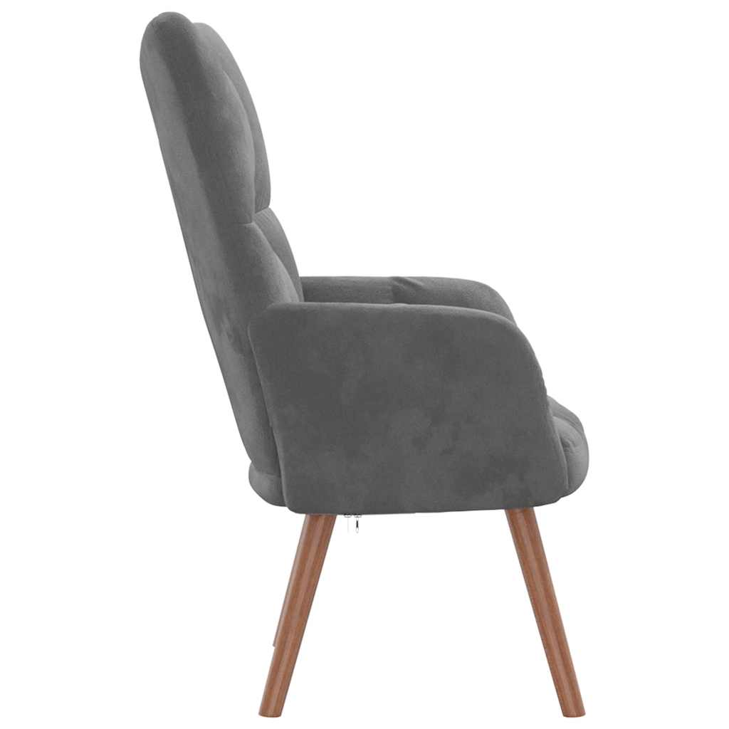 vidaXL Relaxsessel Dunkelgrau Samt