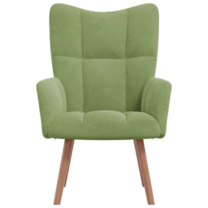 vidaXL Relaxsessel Hellgrün Samt