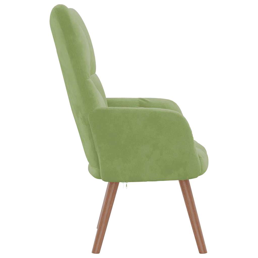 vidaXL Relaxsessel Hellgrün Samt