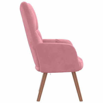 vidaXL Relaxsessel Rosa Samt