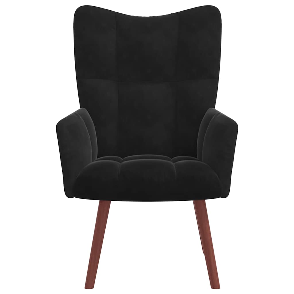 vidaXL Relaxsessel Schwarz Samt