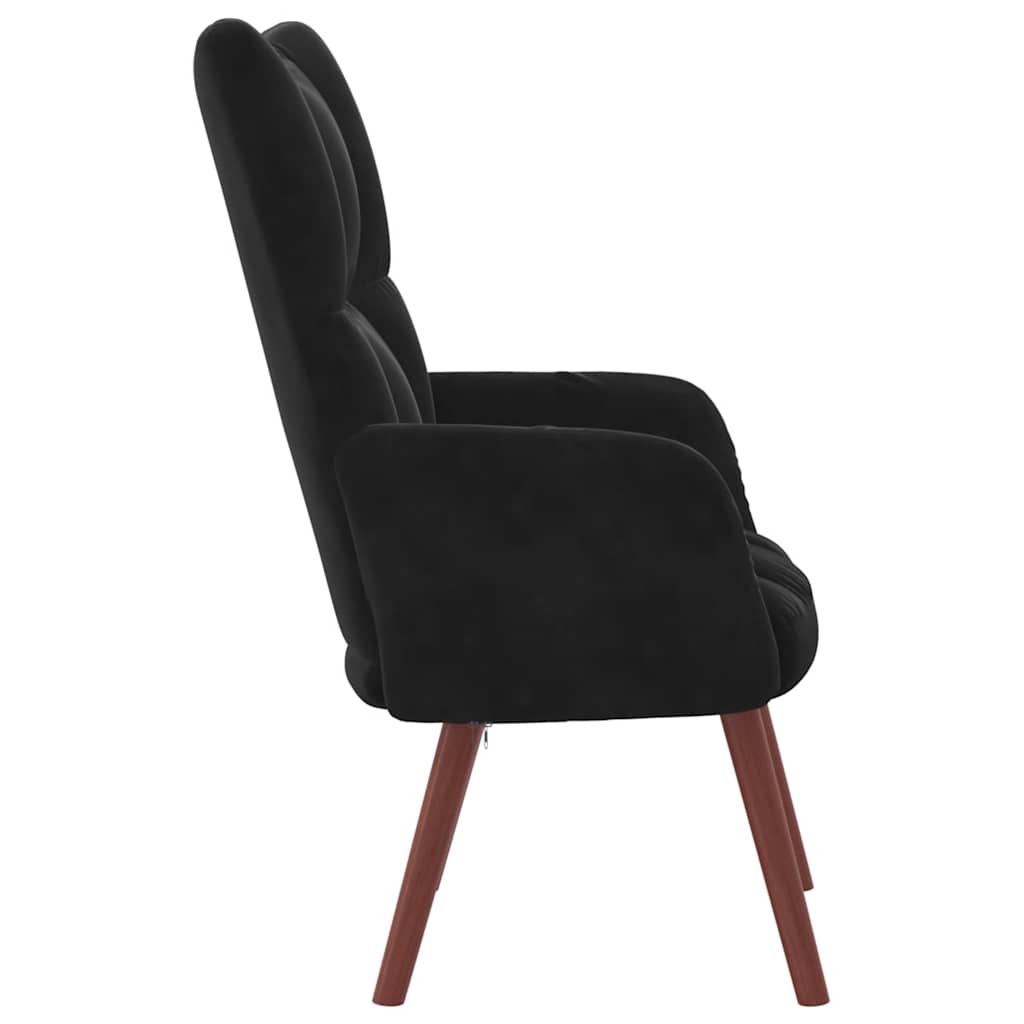 vidaXL Relaxsessel Schwarz Samt