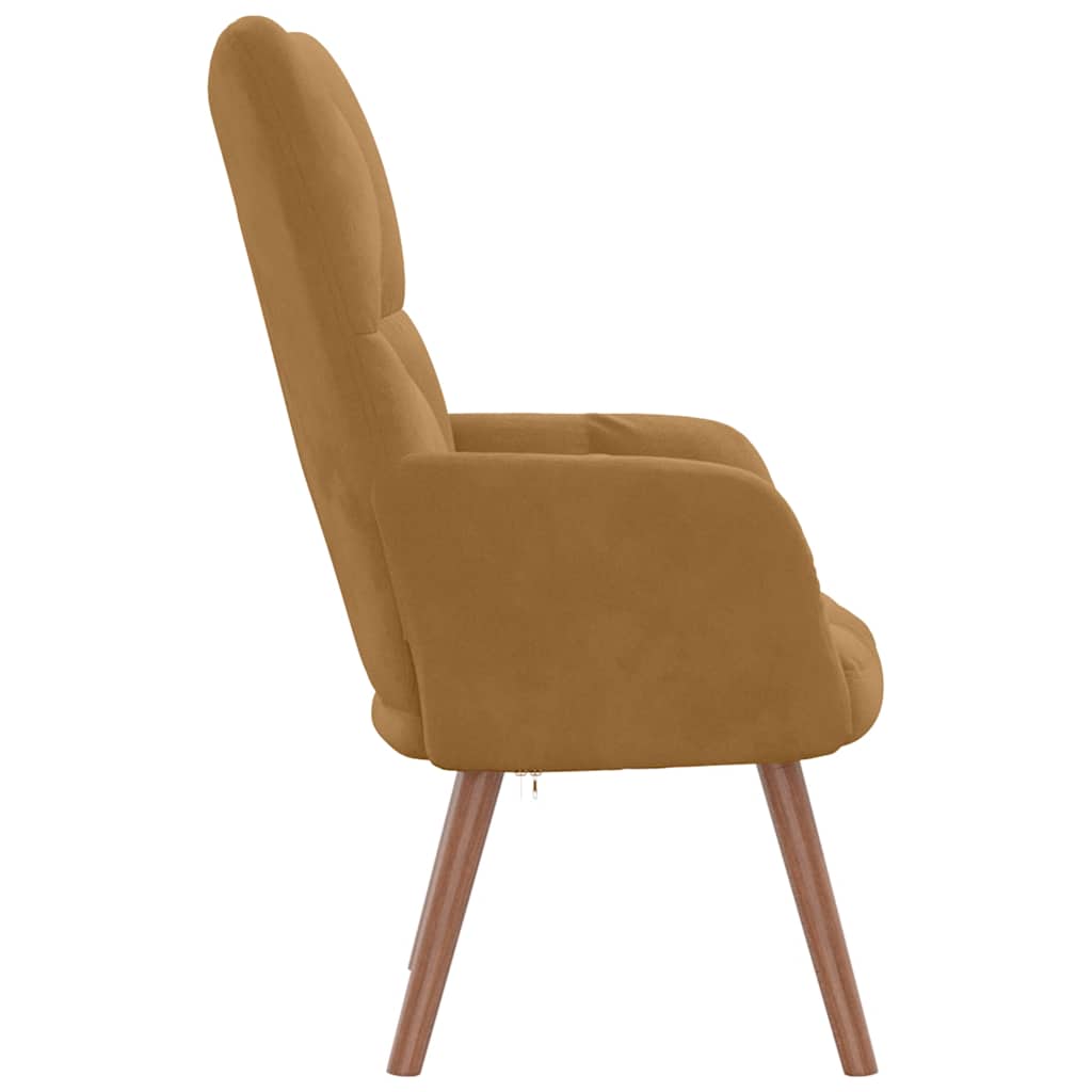 vidaXL Relaxsessel Braun Samt