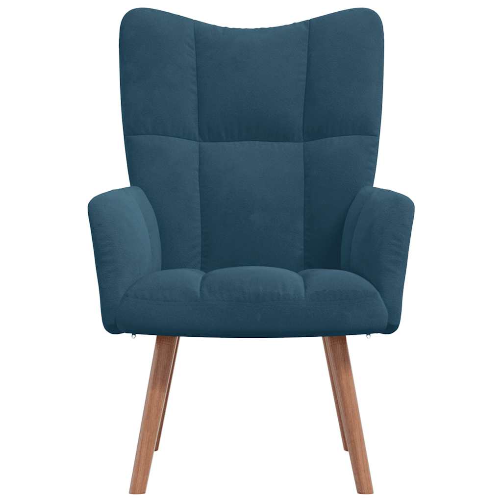 vidaXL Relaxsessel Blau Samt