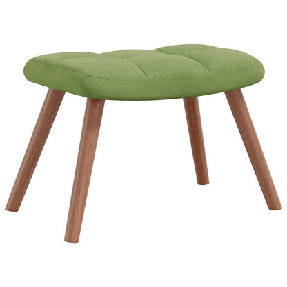 vidaXL Relaxsessel mit Hocker Hellgrün Samt