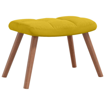 vidaXL Relaxsessel mit Hocker Senfgelb Samt