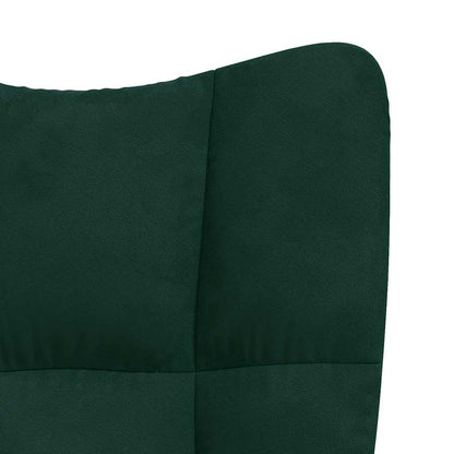 vidaXL Relaxsessel Dunkelgrün Samt