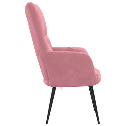 vidaXL Relaxsessel Rosa Samt