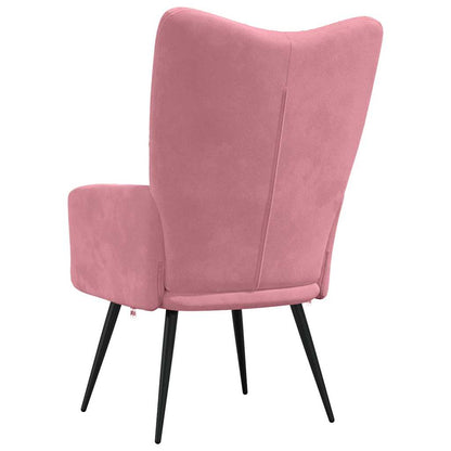 vidaXL Relaxsessel Rosa Samt