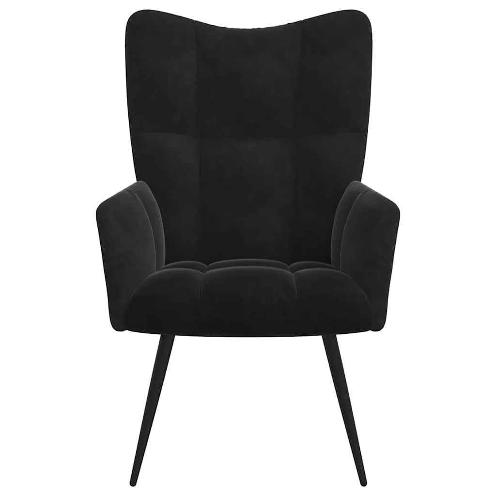 vidaXL Relaxsessel Schwarz Samt