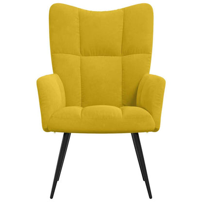 vidaXL Relaxsessel Senfgelb Samt