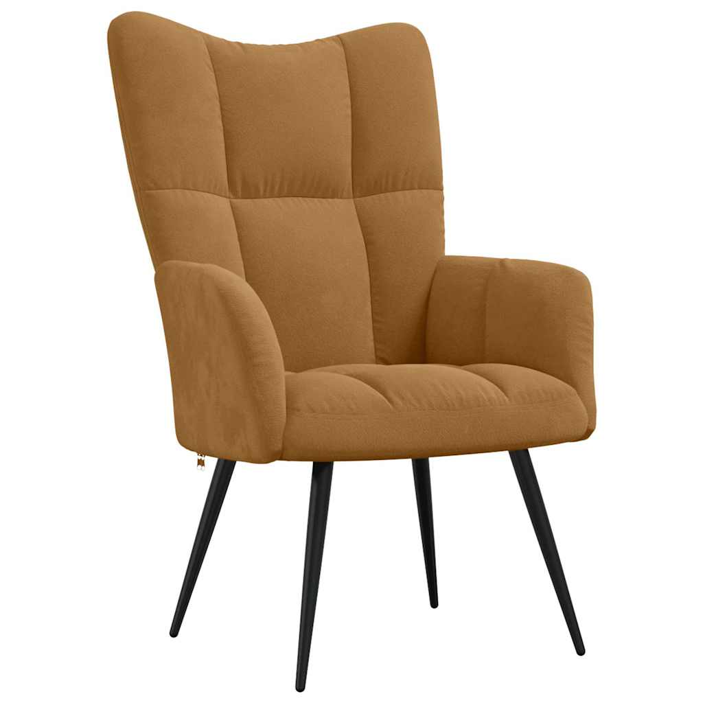 vidaXL Relaxsessel Braun Samt