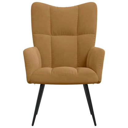 vidaXL Relaxsessel Braun Samt