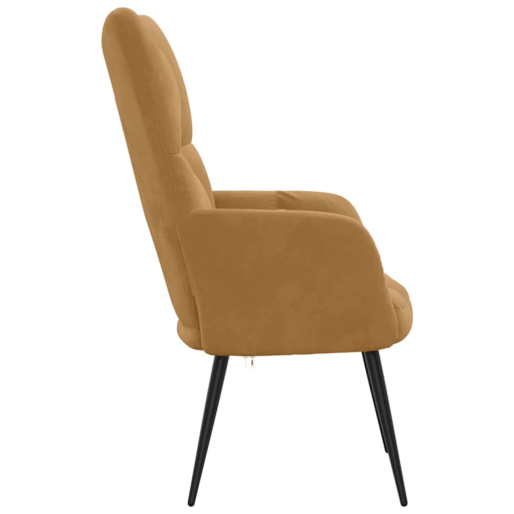 vidaXL Relaxsessel Braun Samt
