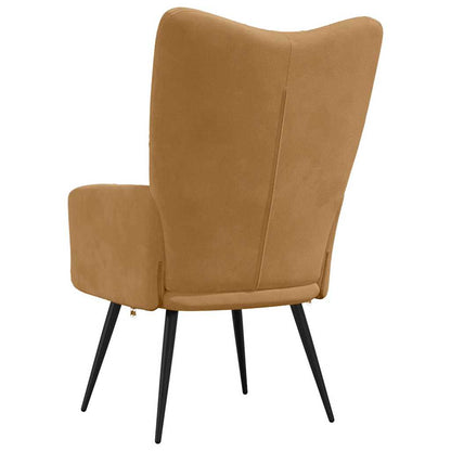 vidaXL Relaxsessel Braun Samt