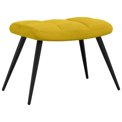 vidaXL Relaxsessel mit Hocker Senfgelber Samt