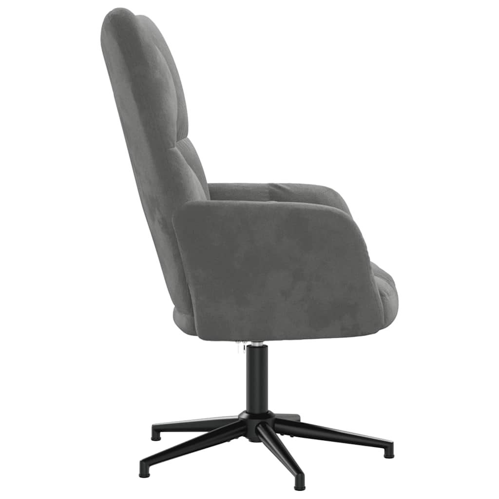 vidaXL Relaxsessel Dunkelgrau Samt