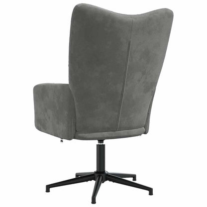 vidaXL Relaxsessel Dunkelgrau Samt