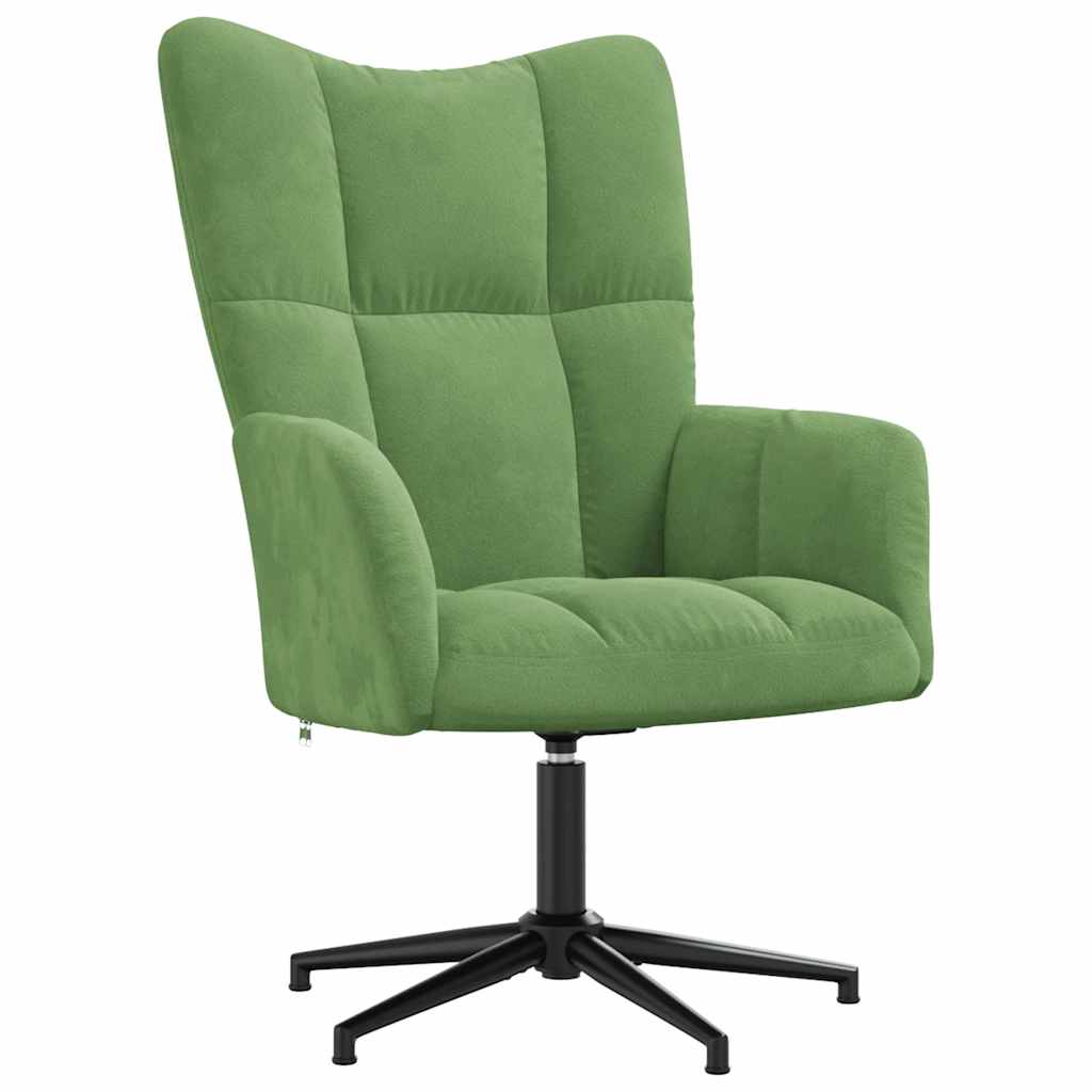 vidaXL Relaxsessel Hellgrün Samt