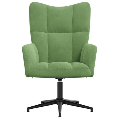 vidaXL Relaxsessel Hellgrün Samt