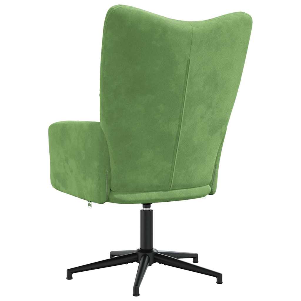 vidaXL Relaxsessel Hellgrün Samt