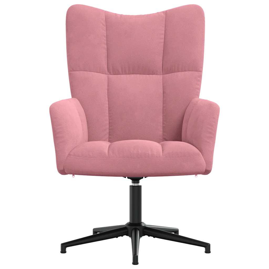 vidaXL Relaxsessel Rosa Samt