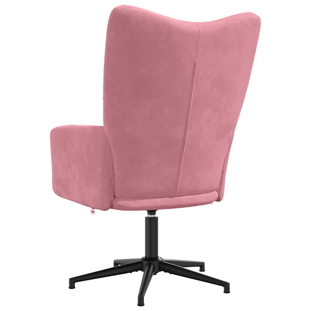 vidaXL Relaxsessel Rosa Samt
