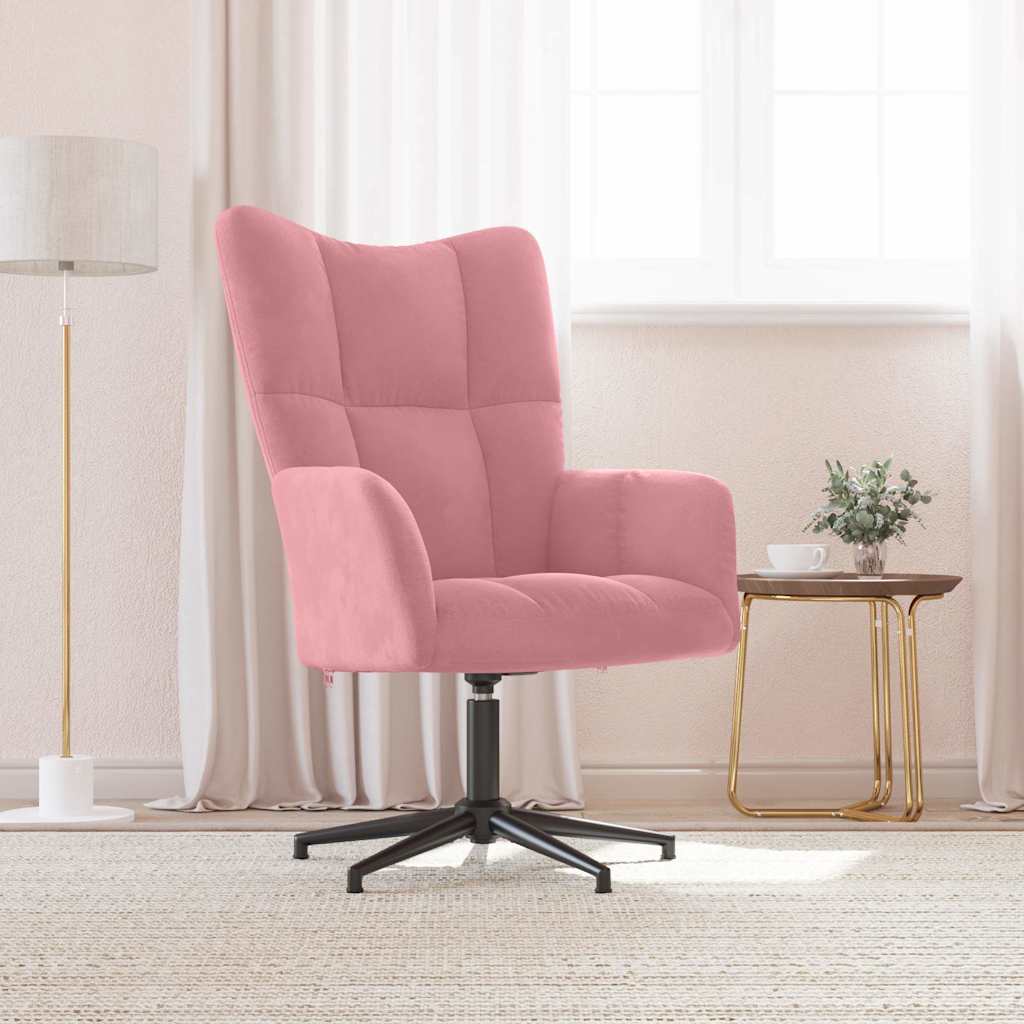 vidaXL Relaxsessel Rosa Samt