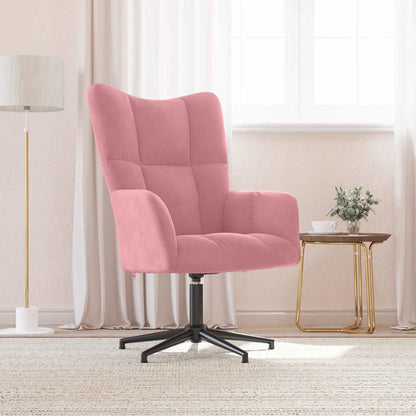 vidaXL Relaxsessel Rosa Samt