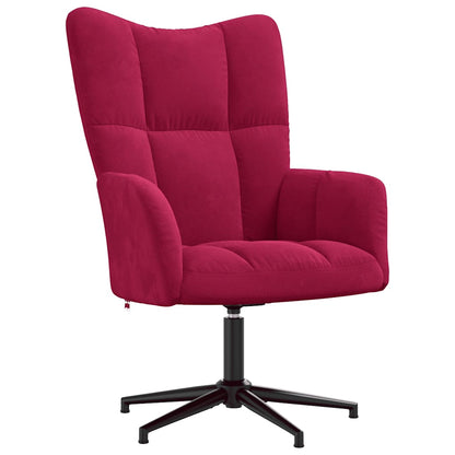 vidaXL Relaxsessel Weinrot Samt