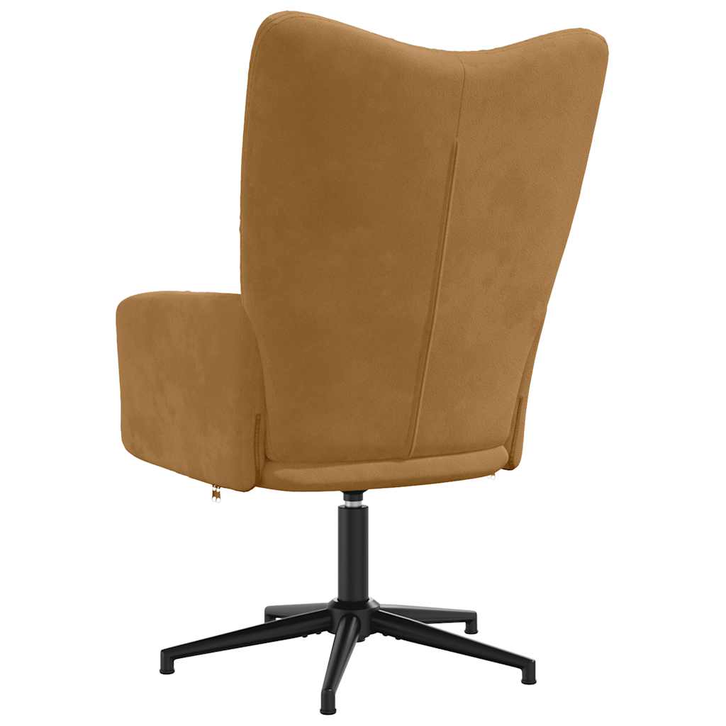 vidaXL Relaxsessel Braun Samt