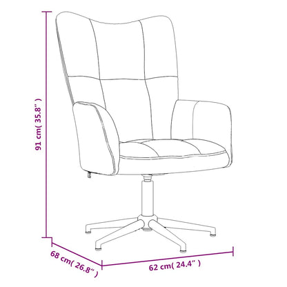 vidaXL Relaxsessel Braun Samt