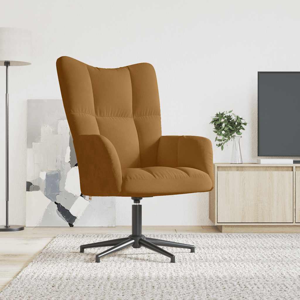 vidaXL Relaxsessel Braun Samt