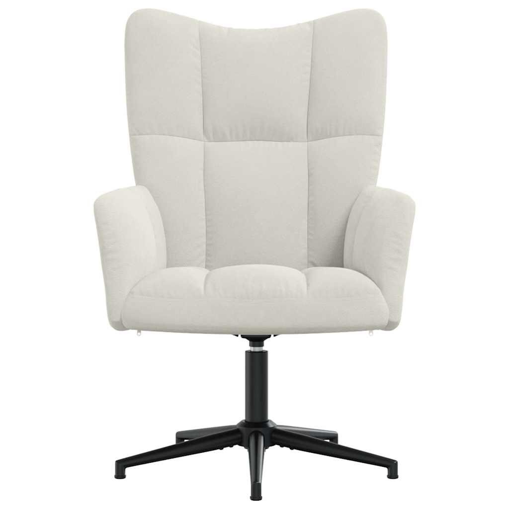 vidaXL Relaxsessel Cremeweiß Samt