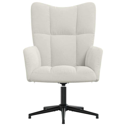vidaXL Relaxsessel Cremeweiß Samt