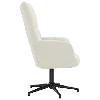 vidaXL Relaxsessel Cremeweiß Samt