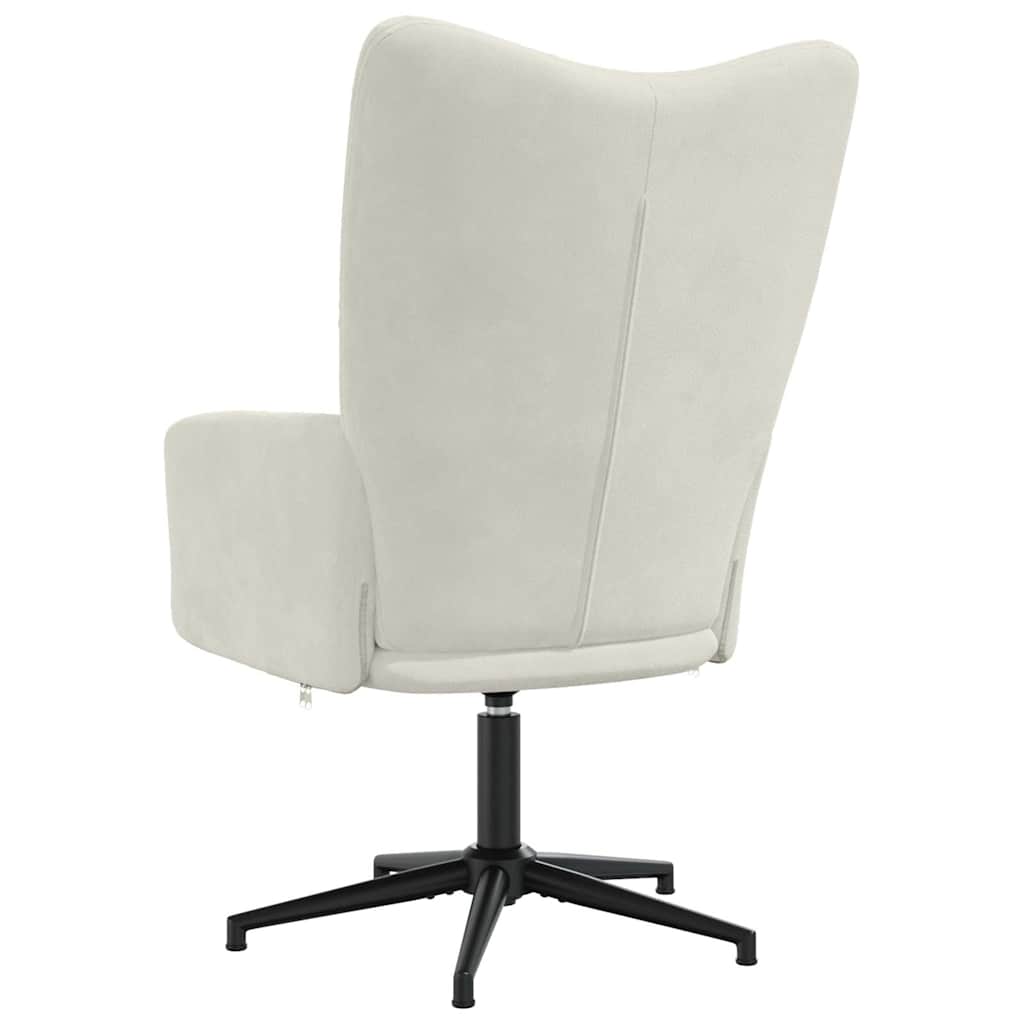 vidaXL Relaxsessel Cremeweiß Samt