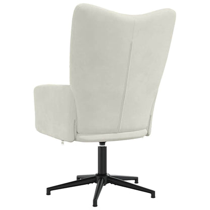 vidaXL Relaxsessel Cremeweiß Samt