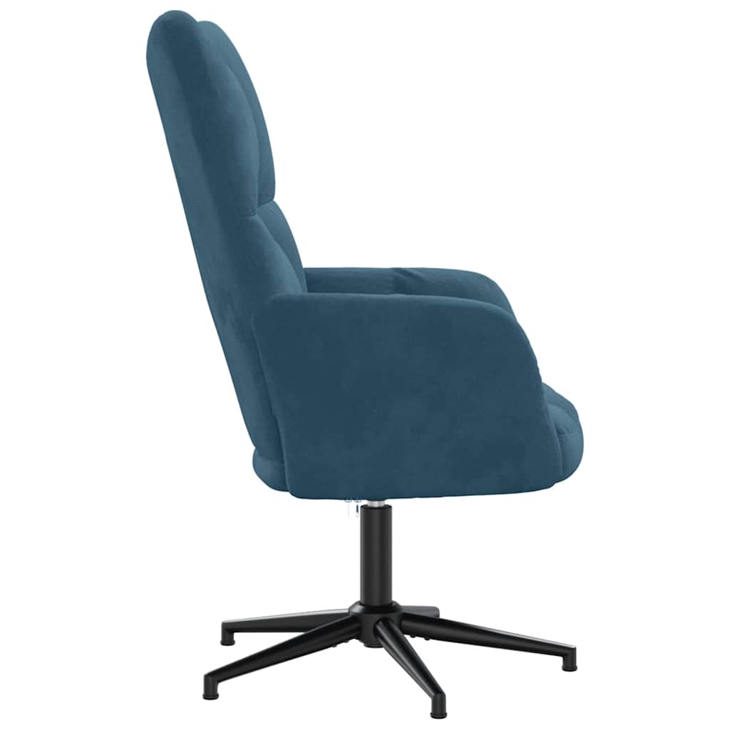 vidaXL Relaxsessel Blau Samt