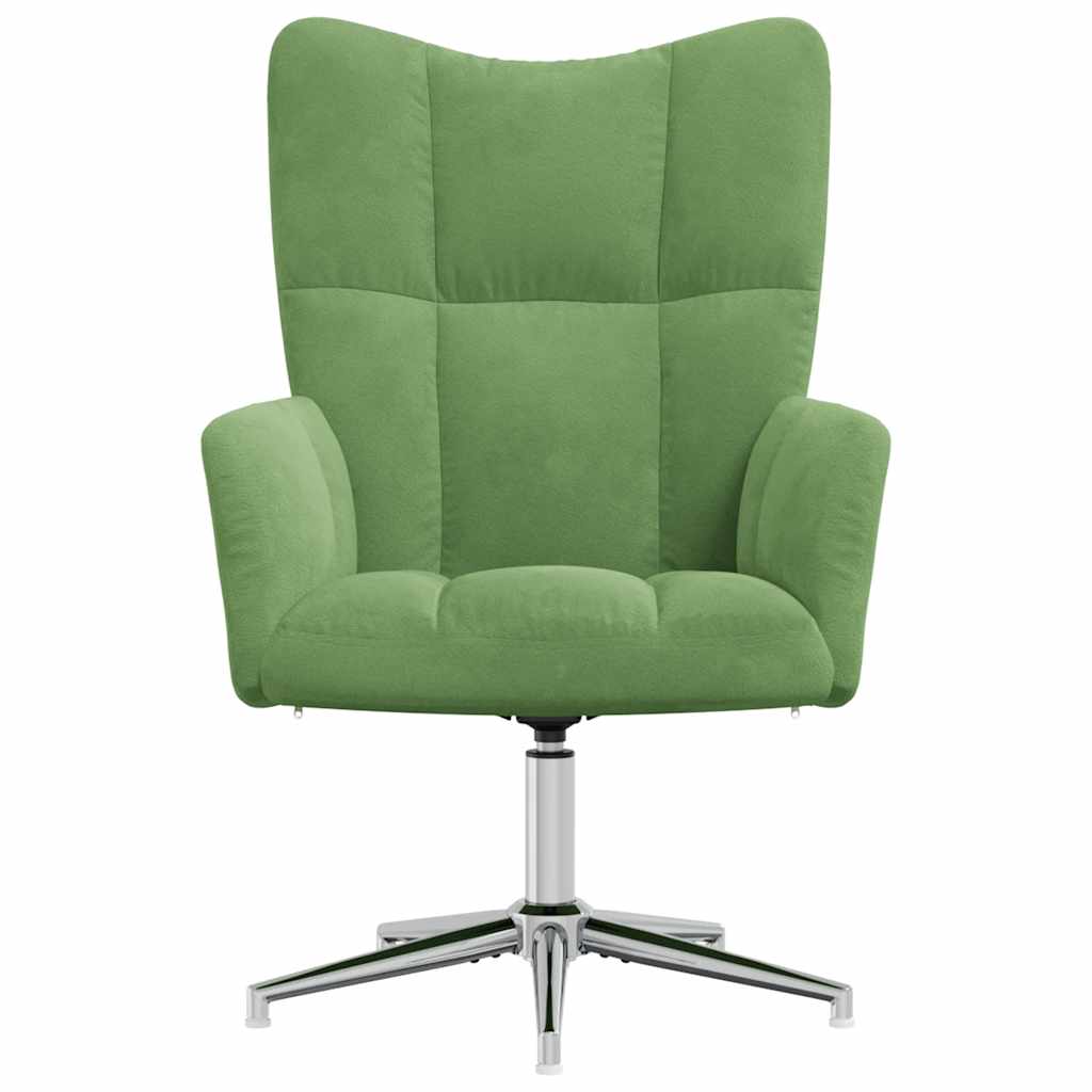 vidaXL Relaxsessel Hellgrün Samt