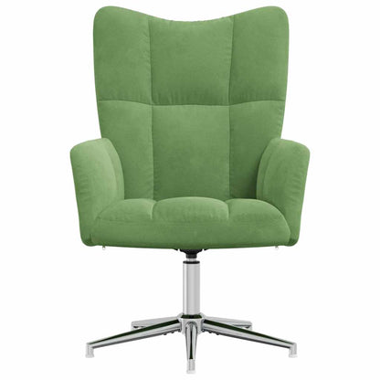 vidaXL Relaxsessel Hellgrün Samt