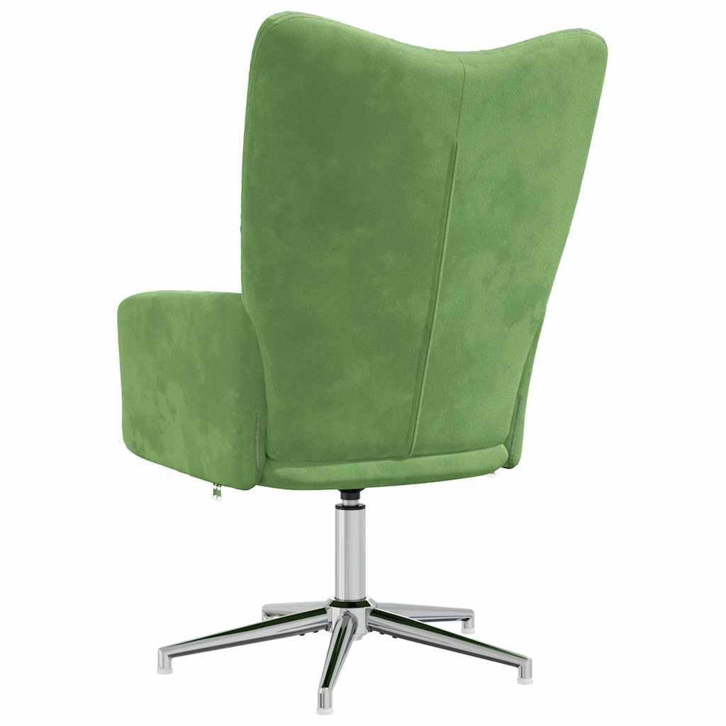 vidaXL Relaxsessel Hellgrün Samt
