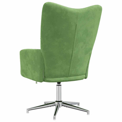 vidaXL Relaxsessel Hellgrün Samt