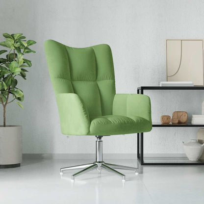 vidaXL Relaxsessel Hellgrün Samt