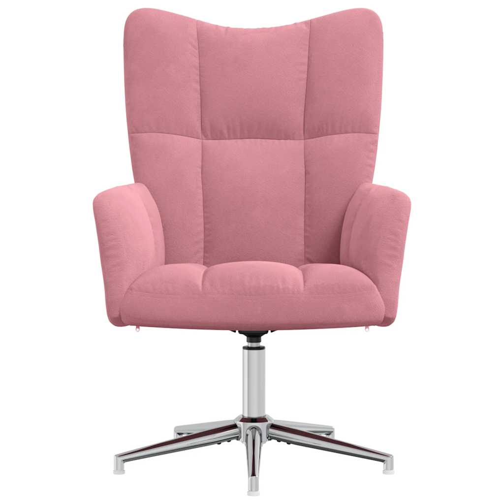 vidaXL Relaxsessel Rosa Samt