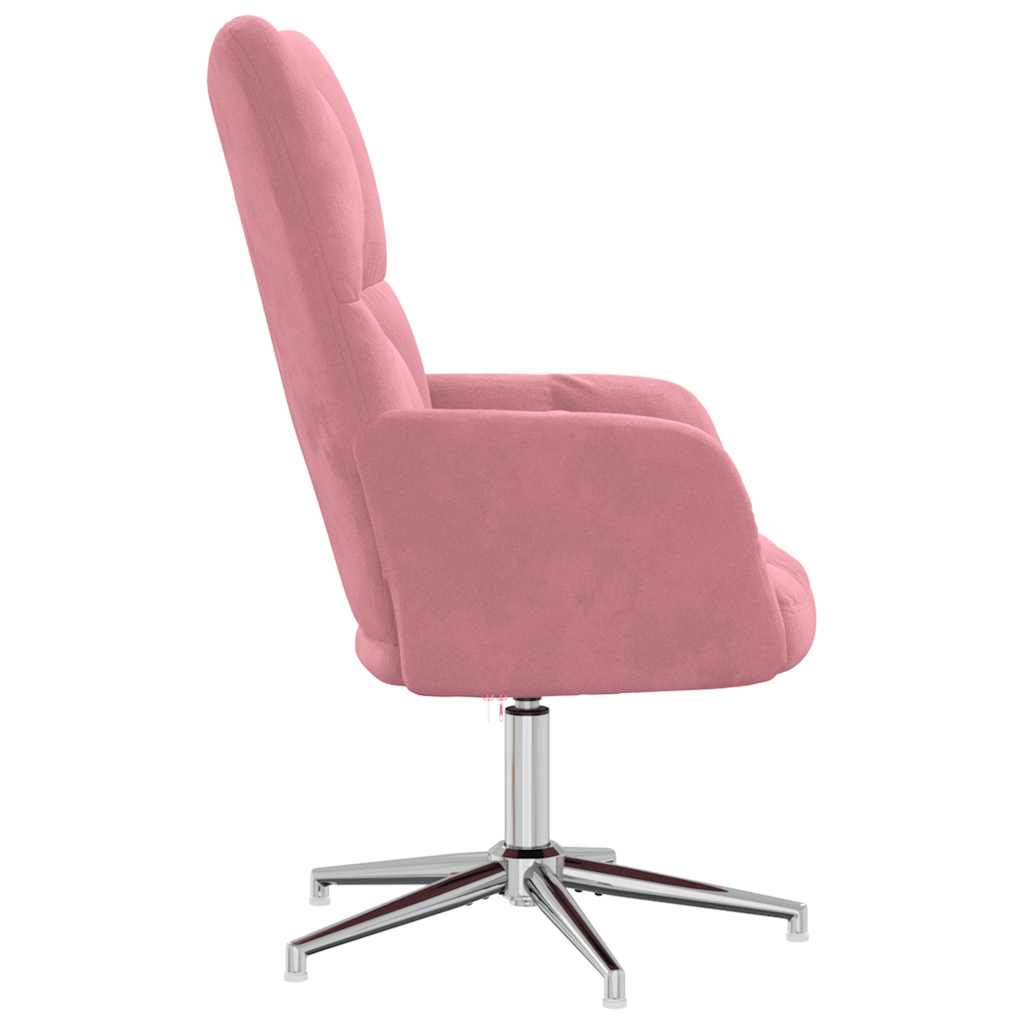 vidaXL Relaxsessel Rosa Samt