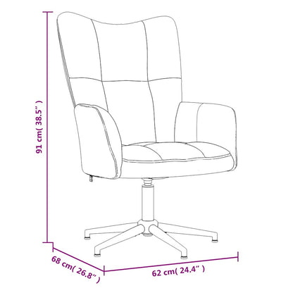 vidaXL Relaxsessel Rosa Samt