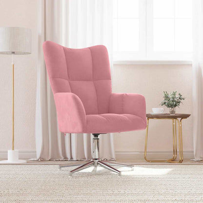 vidaXL Relaxsessel Rosa Samt