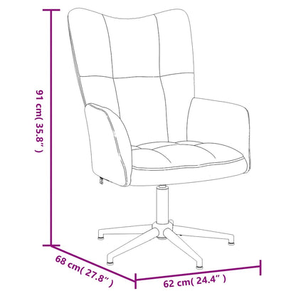 vidaXL Relaxsessel Schwarz Samt